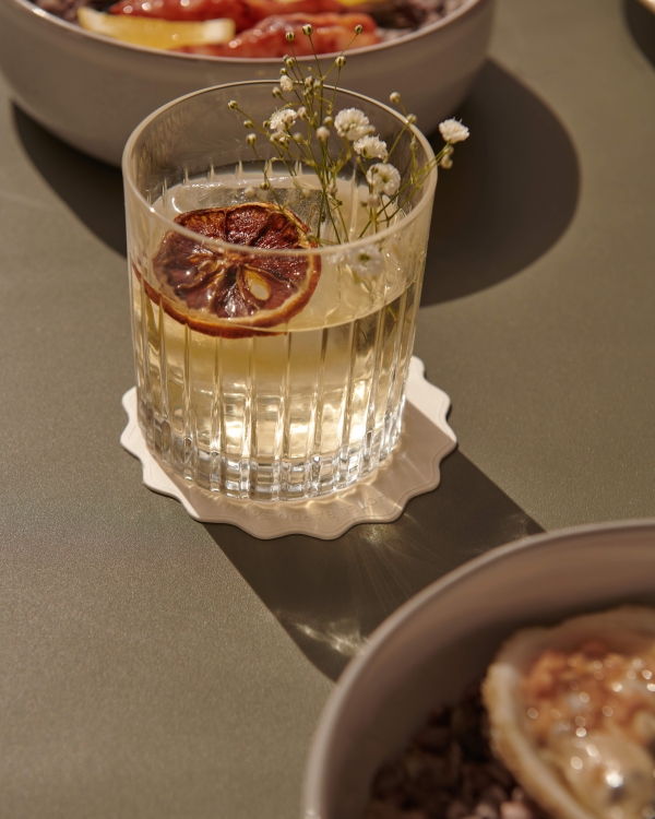 A blood orange cocktail from Saint Bibiana